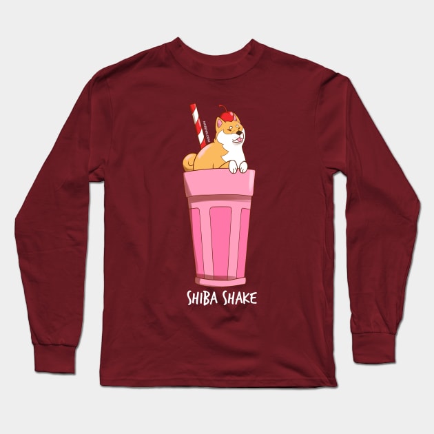 Shiba Shake Long Sleeve T-Shirt by mcbenik